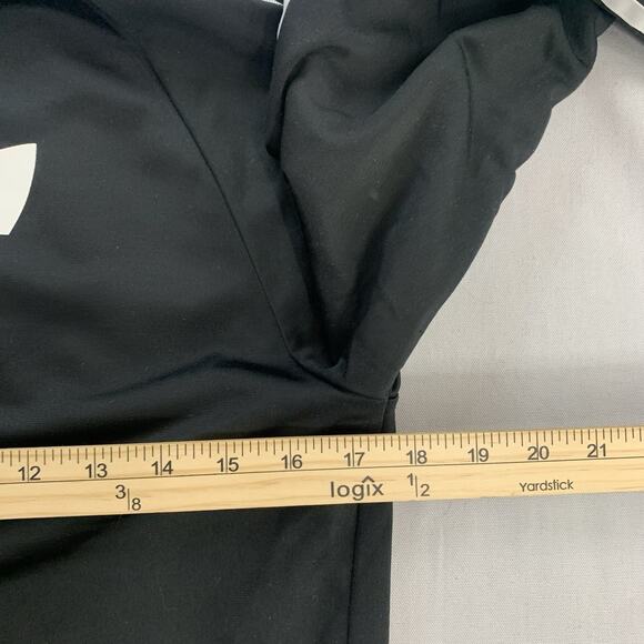 adidas Trefoil Track Jacket Size Small Full Zip Black White Stripes Polyester - Picture 7 of 7